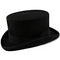 Deadman - Walrus Hats Wool Felt 4.5 in. Height Low Crown Top Hat - H7019